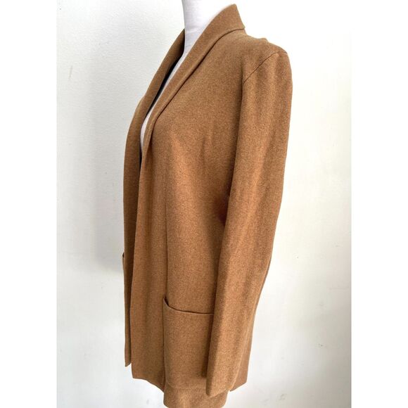 J. Crew knitted blazer sweater cardigan brown casual dark accademia women XXSP - Picture 5 of 8